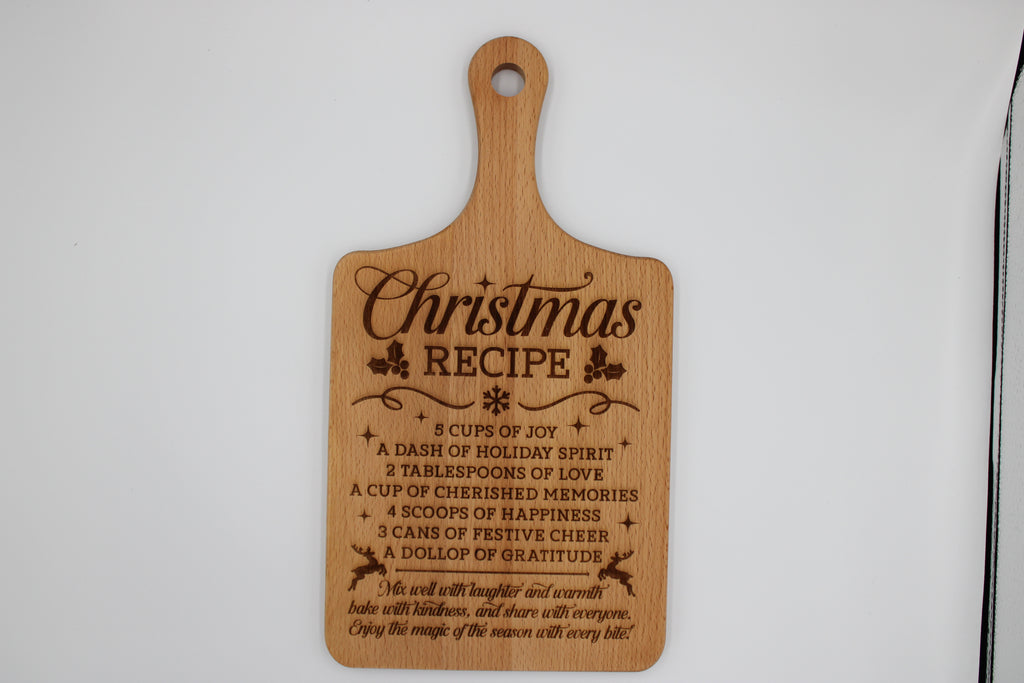Christmas Recipe Board
