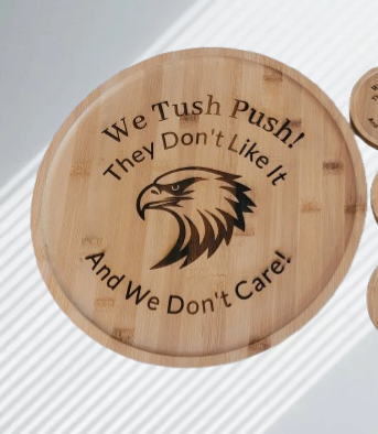 Eagles 13.75" bamboo serving tray